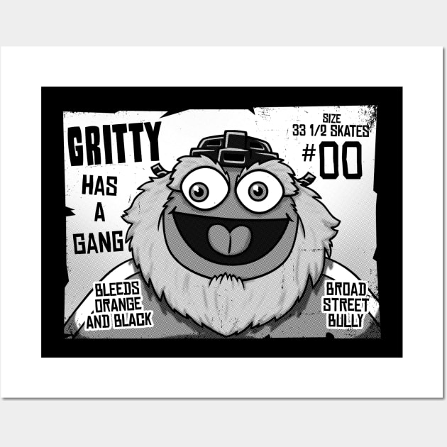 GRITTY HAS A GANG Wall Art by blairjcampbell